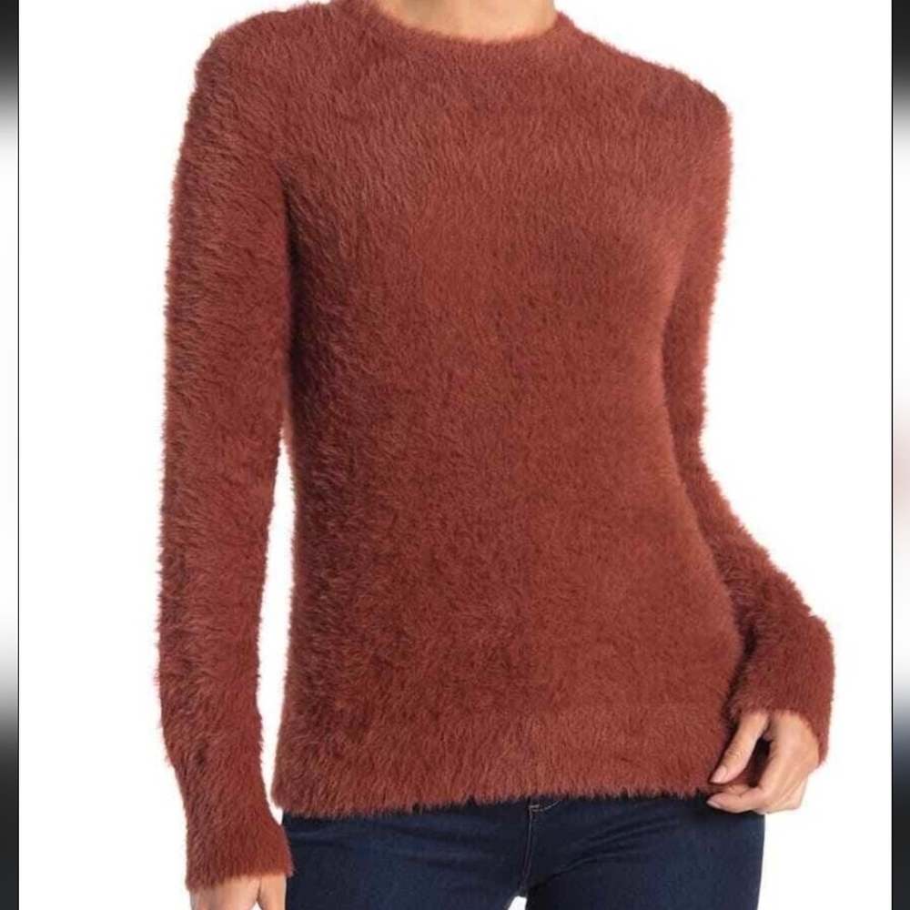 Carven Cozy Rust Crew Neck Sweater